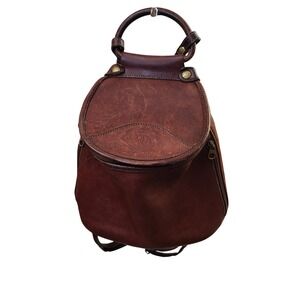 Ghurka Marley No 138 Vintage Brown Leather Backpack‎ Made in USA Handcrafted Bag